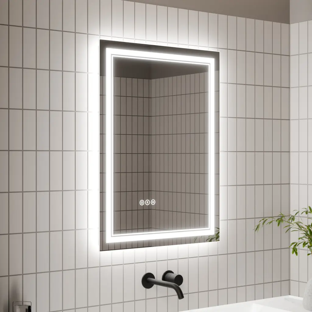 24X32 Inch LED Bathroom Mirror Lights Vanity Mirror global chain solutions