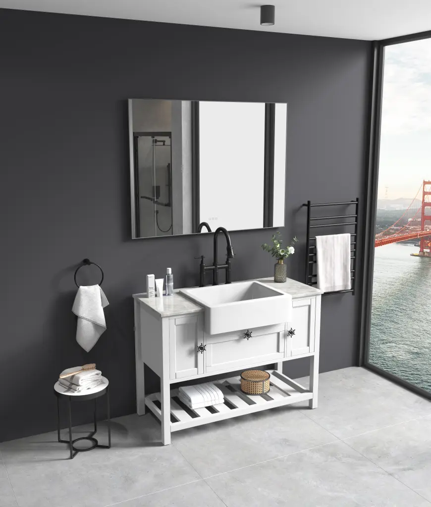 48X36 Inch LED Bathroom Vanity Mirror Back Light Wall Mount w1272-deen