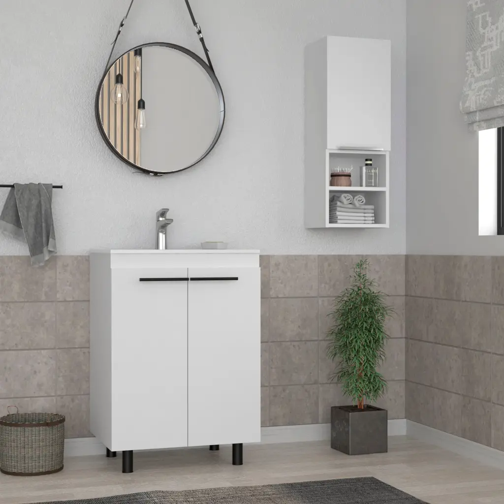 White 2 Piece Bathroom Set White 2 4 18 To 23 32 To 35 Bathroom Storage furniture max