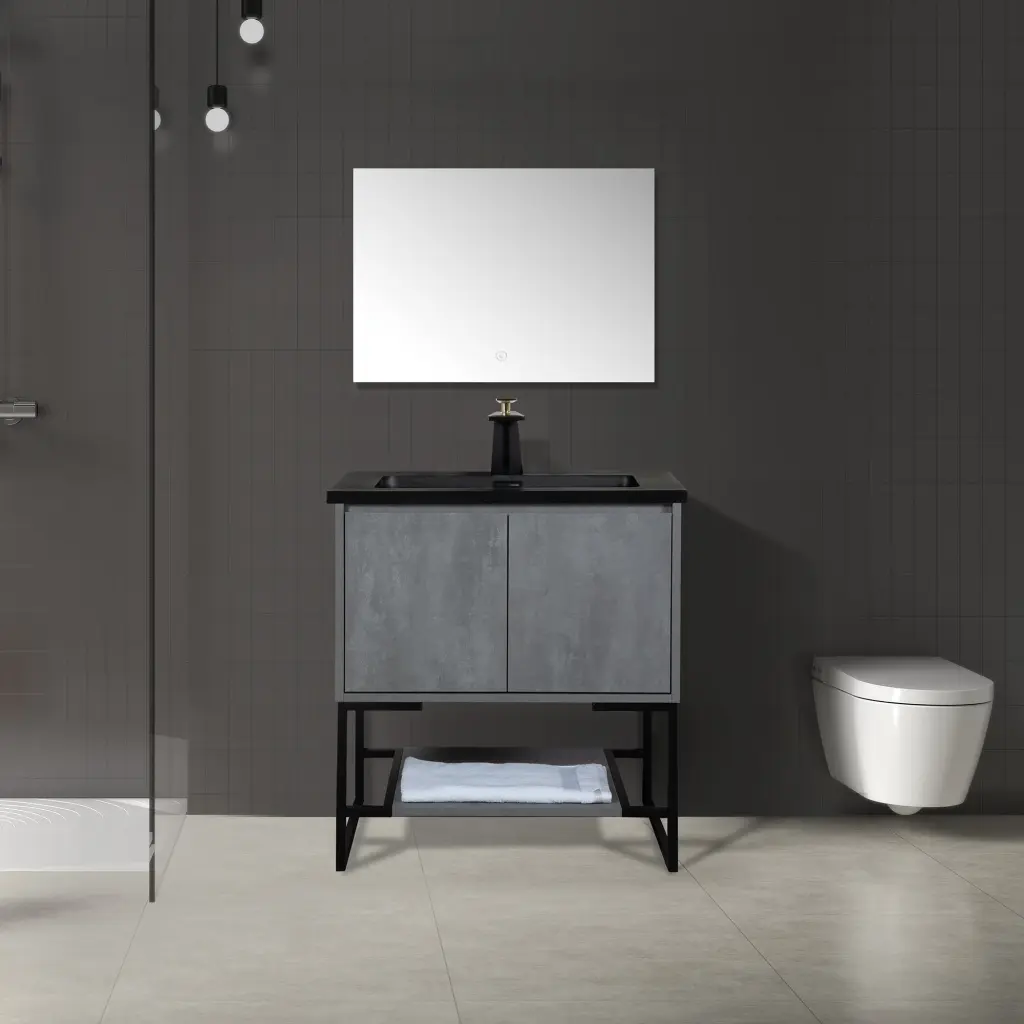 Tona 30 Inch Bathroom Vanity Sink Modern Bathroom Vanity Invisible Storage bathininc