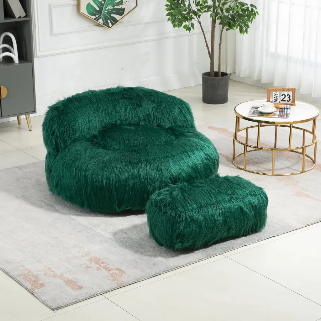Coolmore Bean Bag Chair Floor Sofa Handle Accent Chair coolmore w-395