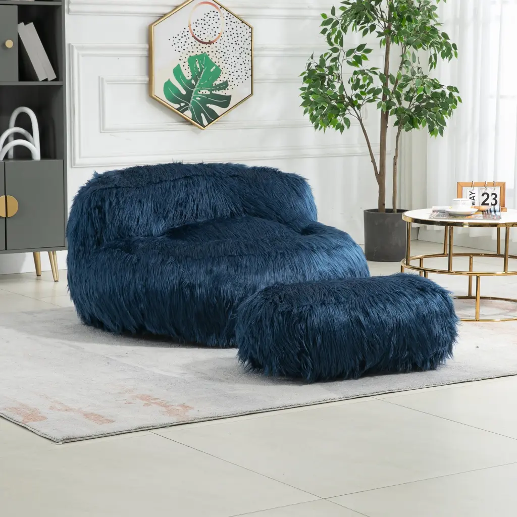 Coolmore Bean Bag Chair Floor Sofa Handle Accent Chair coolmore w-395