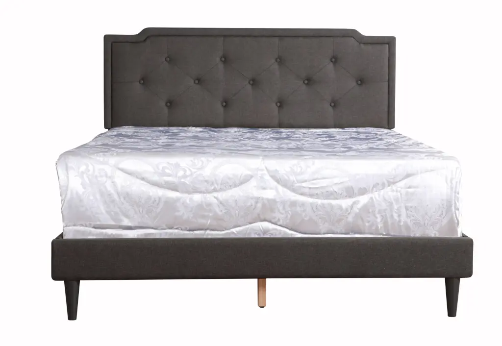 Deb G1106 Qb Up Queen Bed All One Boxblack Black Foam Fabric Bed Frame glory furniture