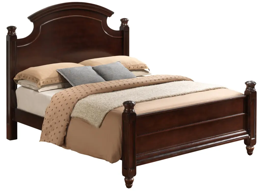 Summit G5950A QB Queen Bed 3 Boxes Cappuccino Beige Particle Board glory furniture