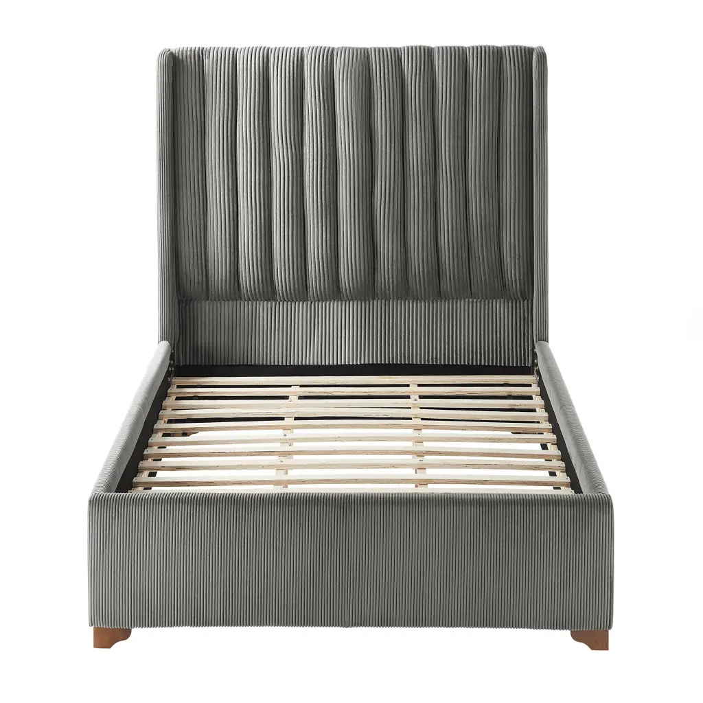 Twin Size Modern Design Upholstered Queen Bed Frame Platform justone