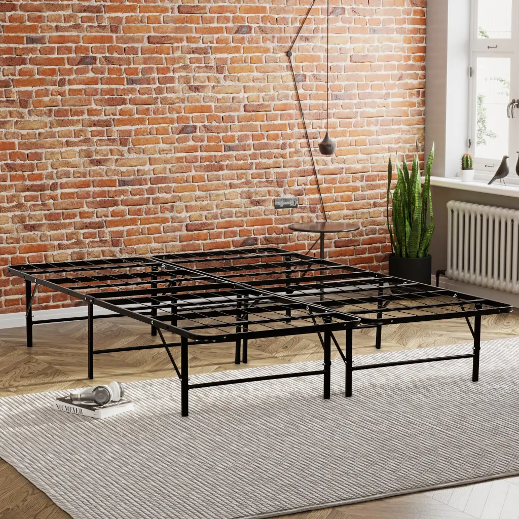 Bedroom Furniture Full Size Solid Metal Foundation Bed Base Strong Mattress Support kanepe