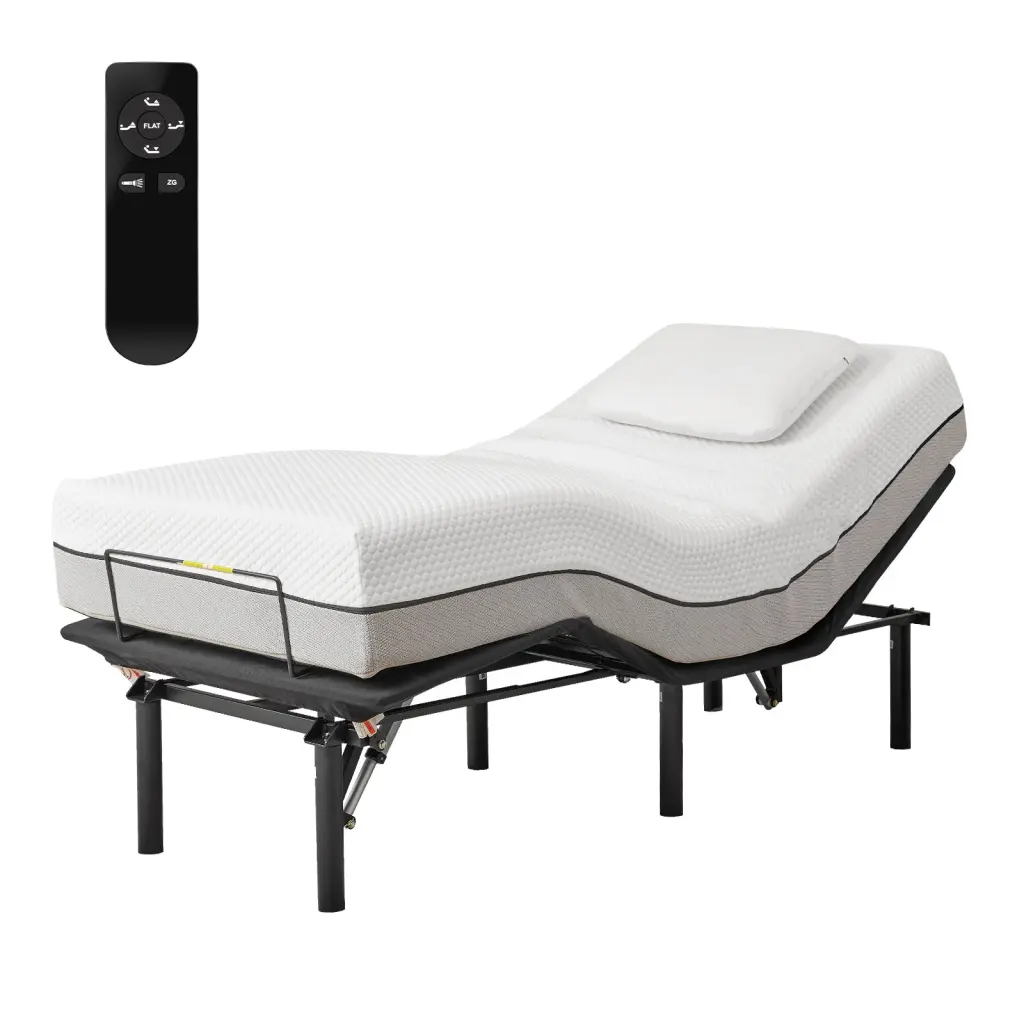 Adjustable Bed Base Head and Foot Incline Anti Snore Function kbd tech