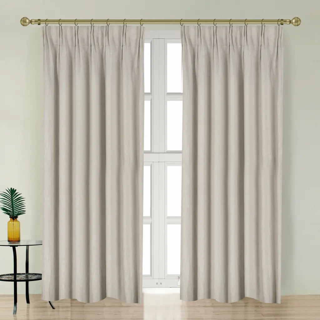 Newport Cotton Lining Window Curtains Bedroom Linen Curtains real linen