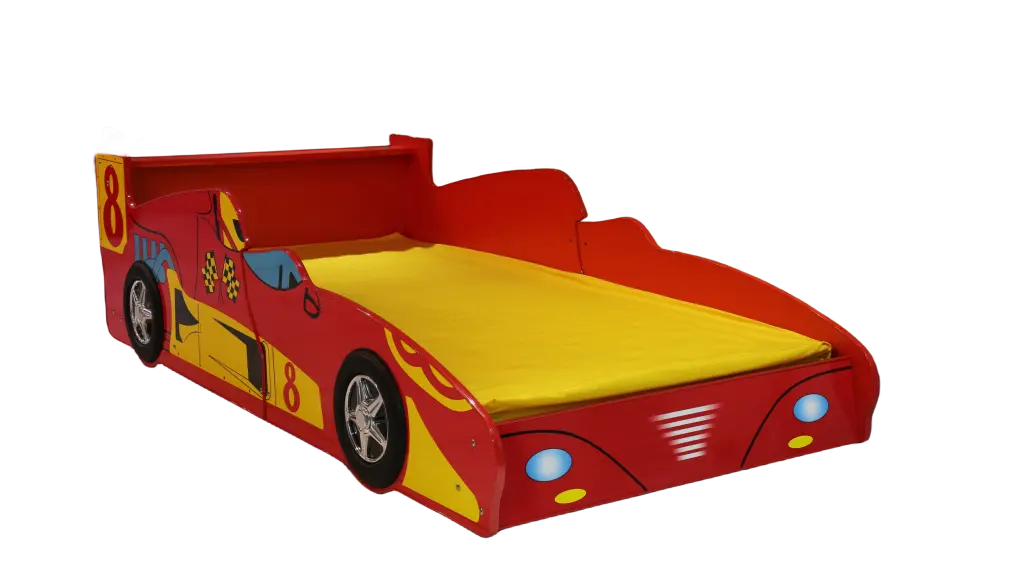 Ultimate F1 Racing Car Bed Twin Red MDF Kids Bedroom Furniture bumpkin-craft.