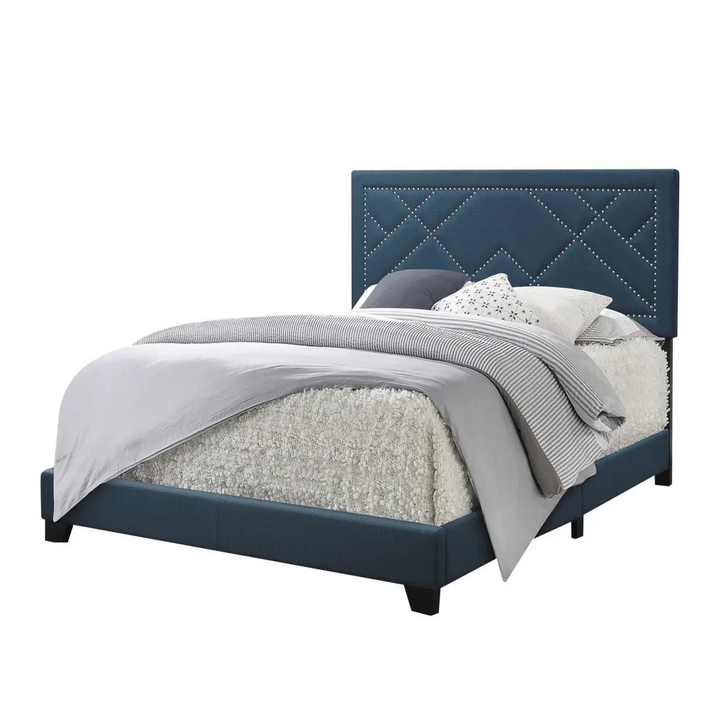 Dark Teal Queen Panel Bed Trim Requires Queen Box Spring Teal Wood Bed furniture max