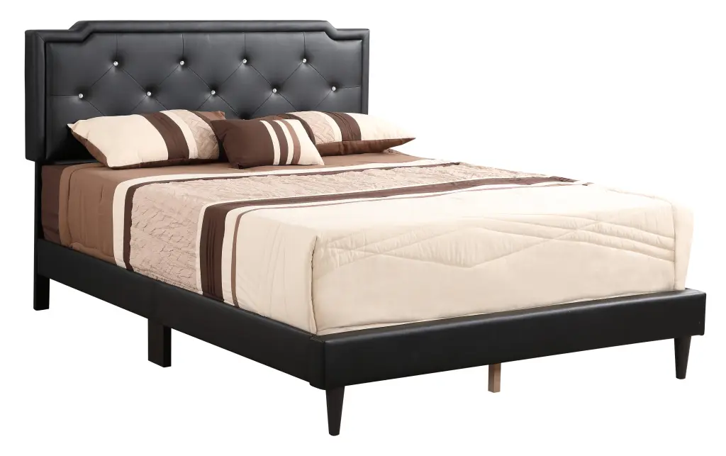 Deb G1119 FB Up Full Bed All One Box Black Foam PU Mattress glory furniture