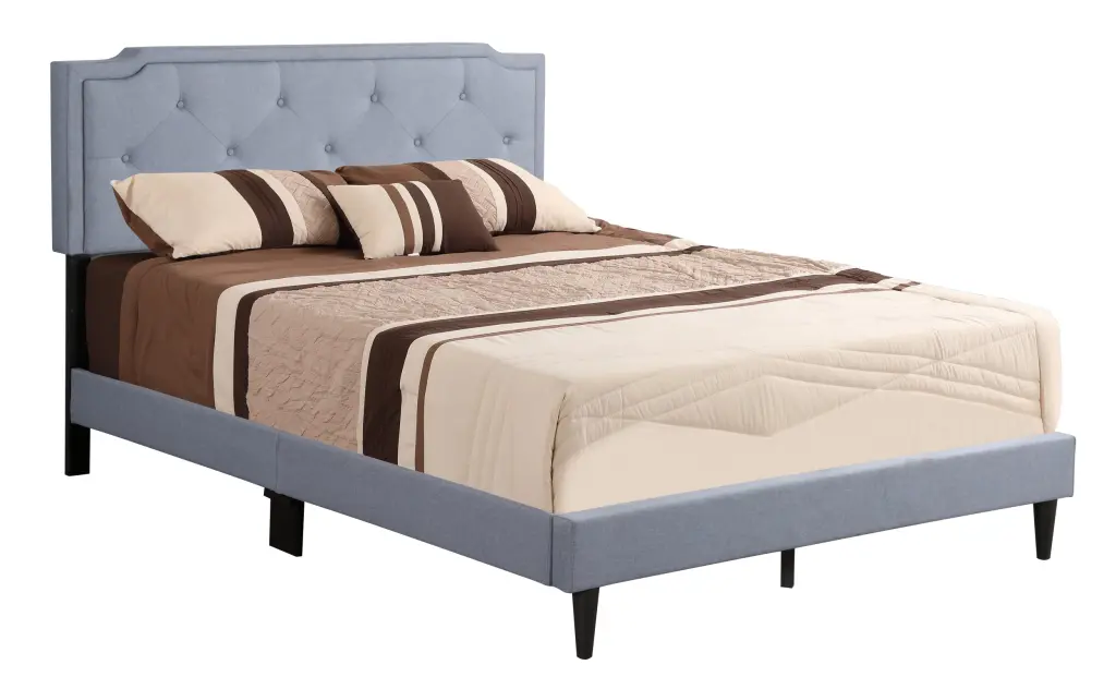 Deb G1123 King Bed All One Box Blue Box Spring Required glory furniture
