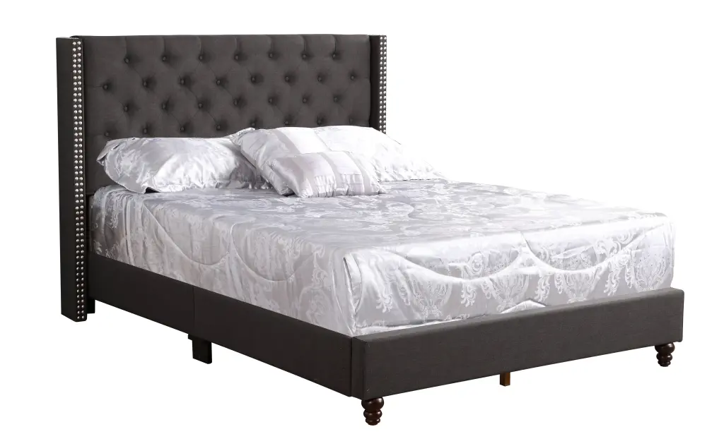 Julie G1906 FB Up Full Upholstered Bed Black Foam Fabric glory furniture