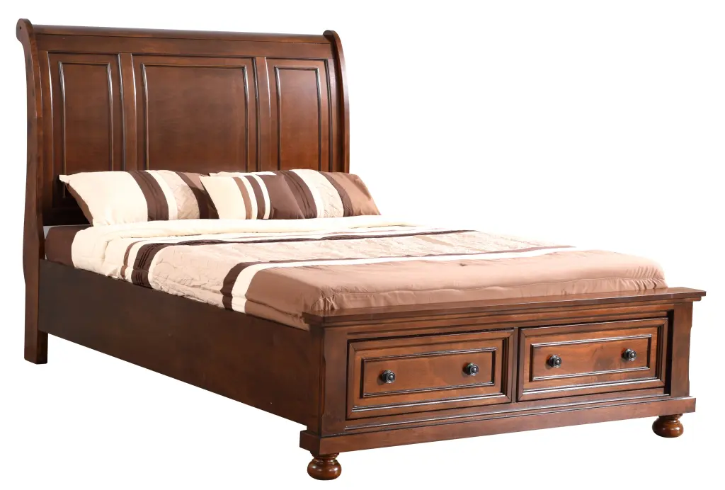 Meade G8900A Tb Twin Bed Cherry Particle Board Kids Room glory furniture