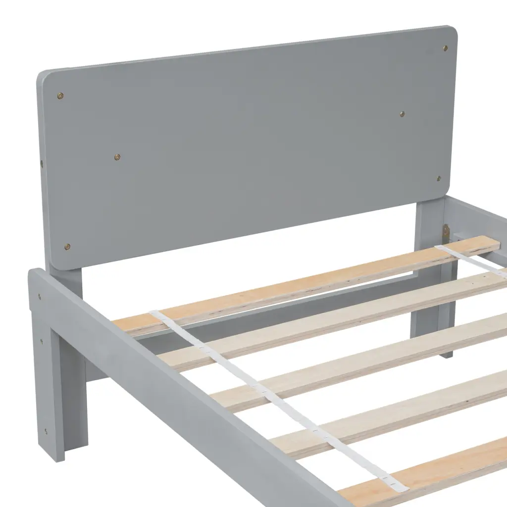 Twin Bed Footboard Bench Grey Wood Bedroom Furniture American Design inspirit