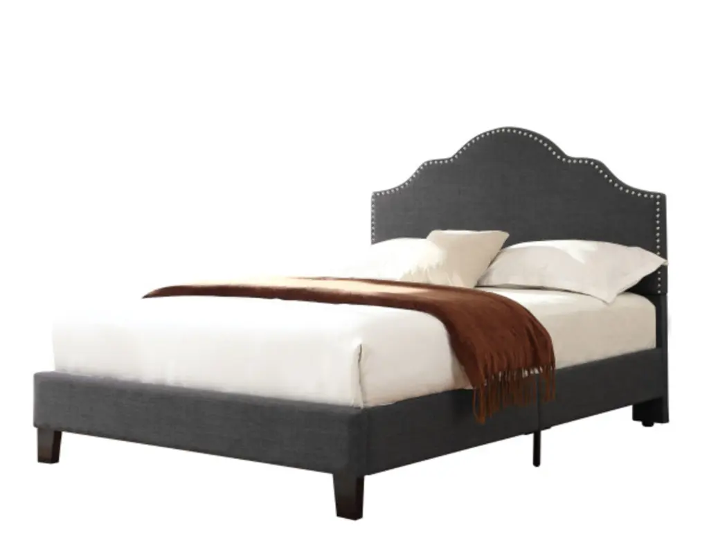 Kopa Gray Full Upholstered Bed Foam and Solid Wood Frame wallace - bay