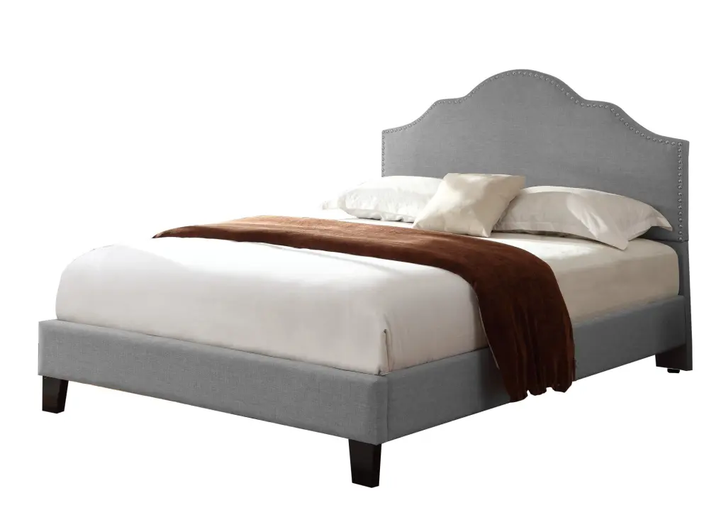 Kopa Gray Queen Upholstered Bed Gray Foam and Solid Wood Frame wallace - bay