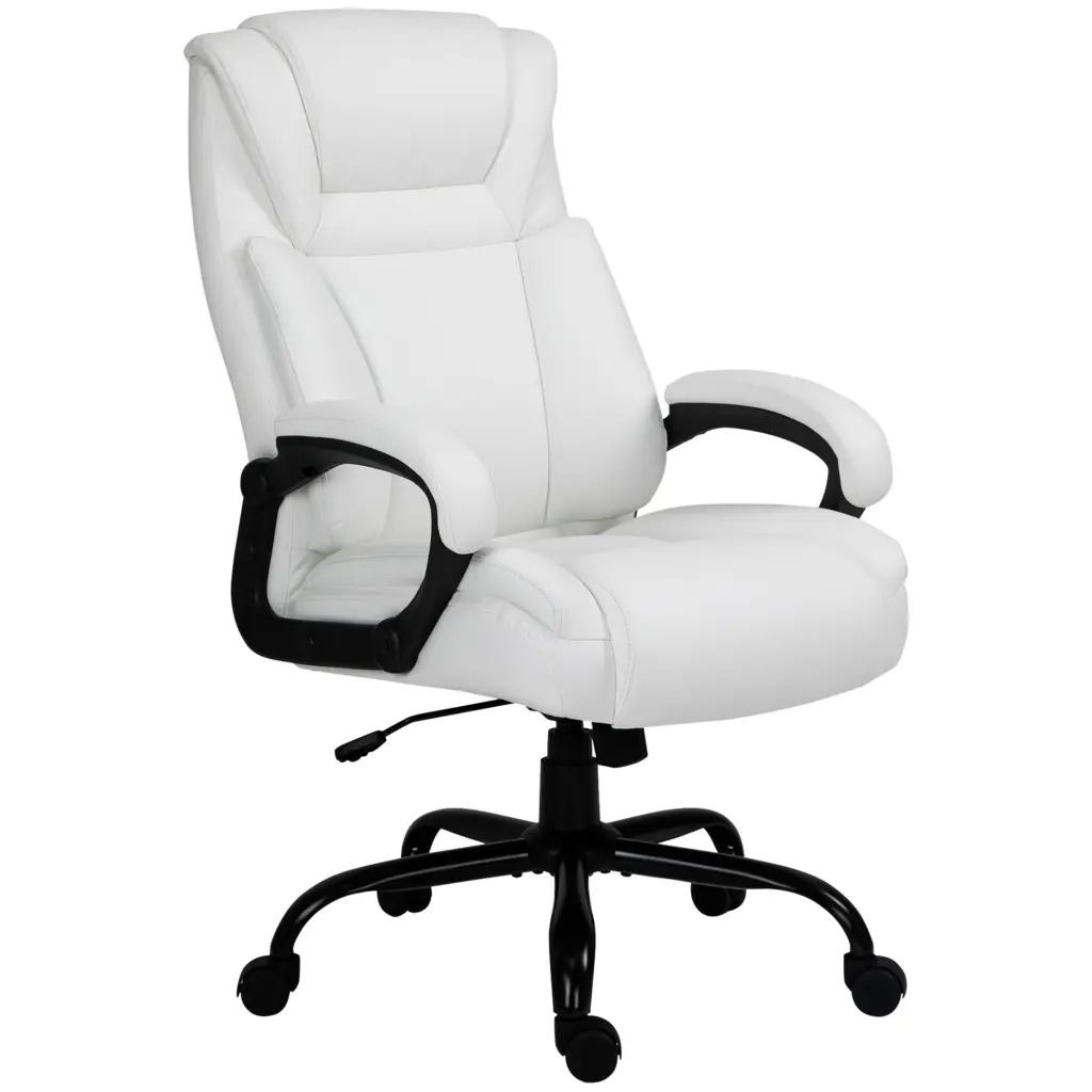 Big and Tall 400Lbs Executive Office Chair Wide Seat - Heavy Duty Computer Desk Chair aosom business