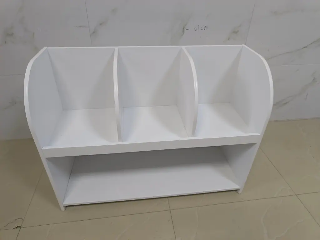 Kids Bookcase 4 Compartments Storage and Book Display moonriver