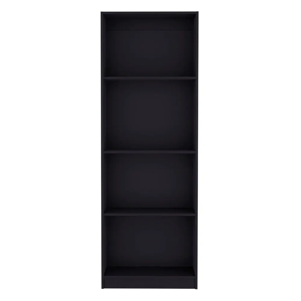 Bookcase Benzoni Office Black Particle Board Engineered Wood treevol furniture