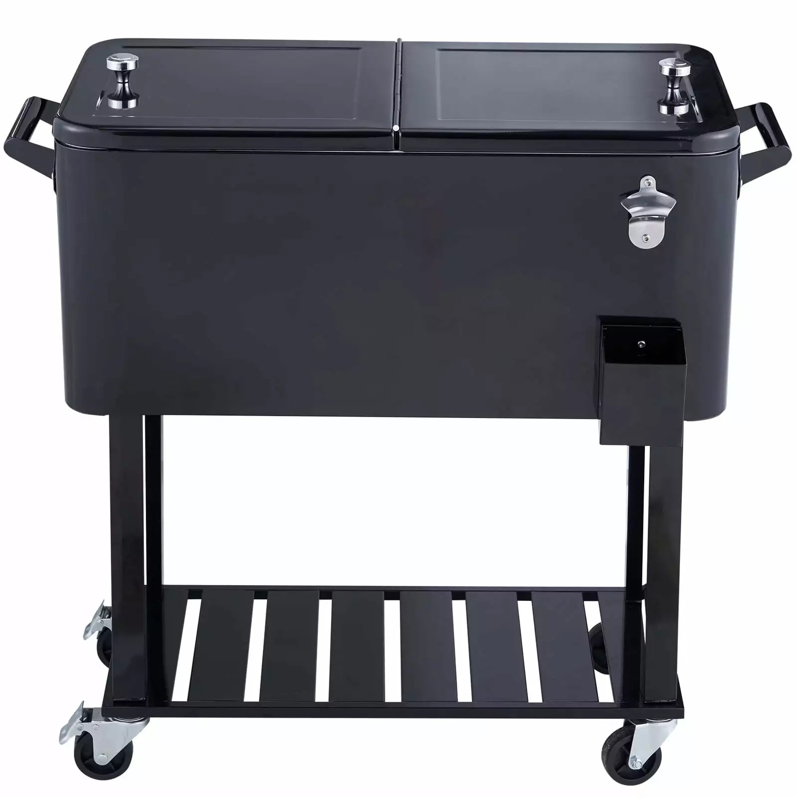 SKYSHALO 80QT Open Bottle Rolling Cooling Car Drainage Terrace Party