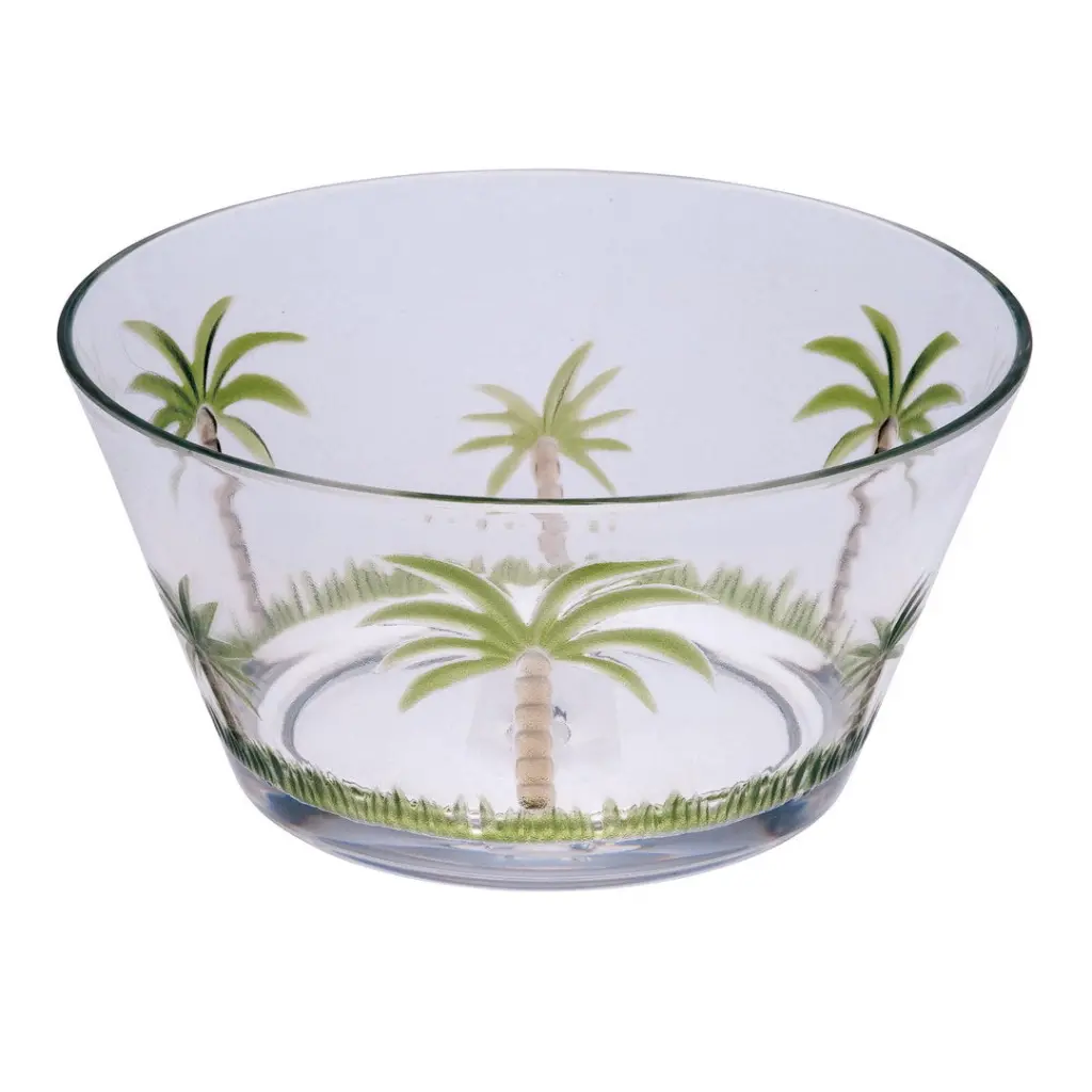 Palm Tree Acrylic Serving Bowls Unbreakable Small Plastic Bowls Soup Salad california drinkware