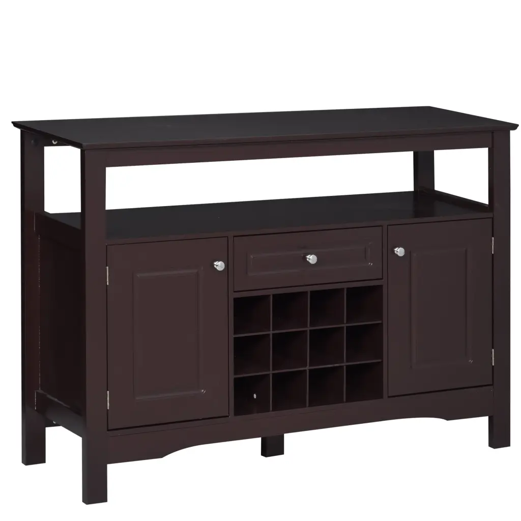 Homcom Coffee Bar Cabinet Modern Sideboard Buffet Cabinet Wine Storage aosom business