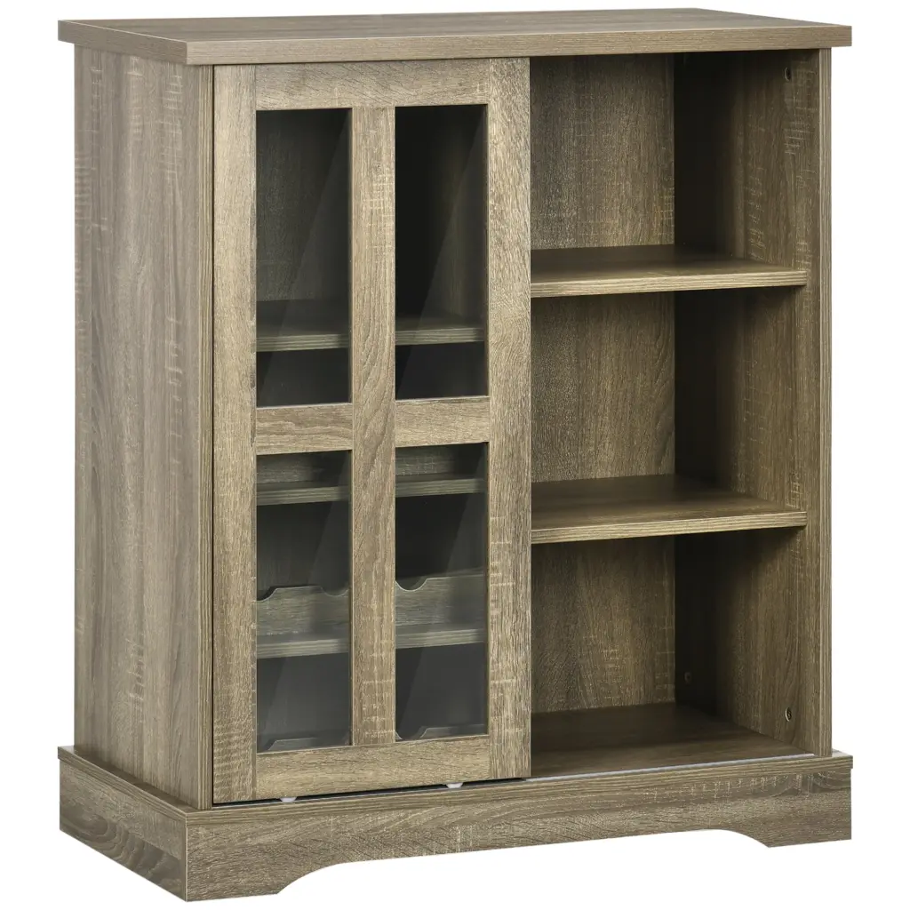 Homcom 36 Inch Coffee Bar Cabinet Sideboard Buffet Sliding Doors aosom business