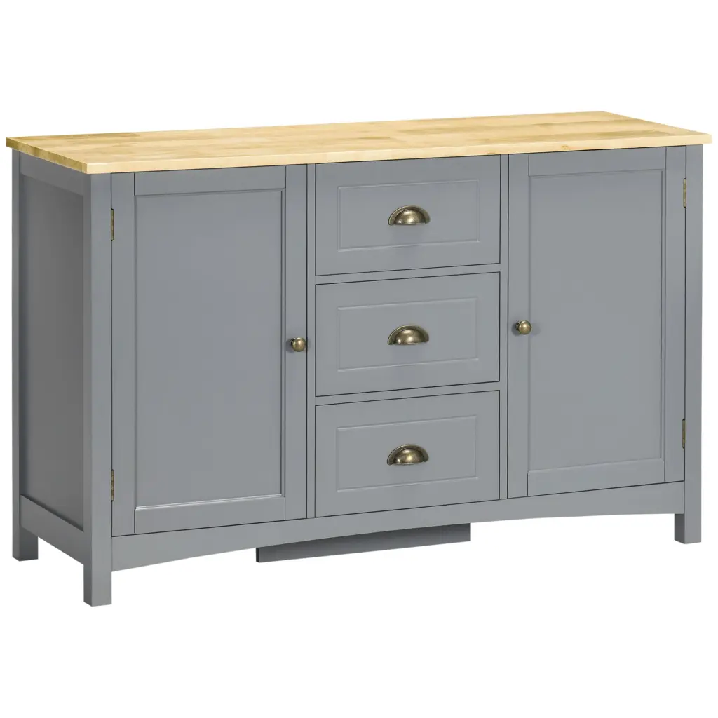 Homcom Retro Sideboard Buffet Cabinet Coffee Bar Kitchen Storage aosom business