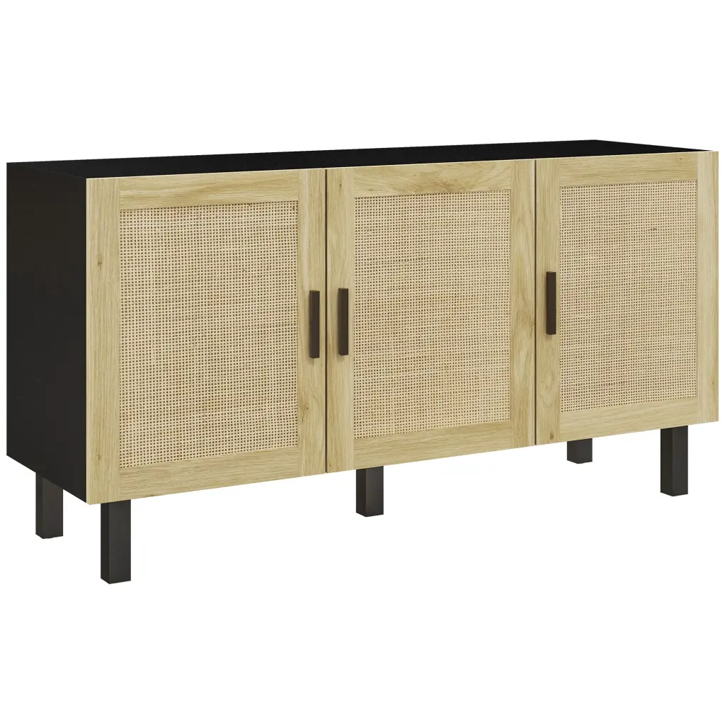 Homcom Sideboard Buffet Cabinet Kitchen Storage Coffee Bar Cabinet Doors and Shelves aosom business