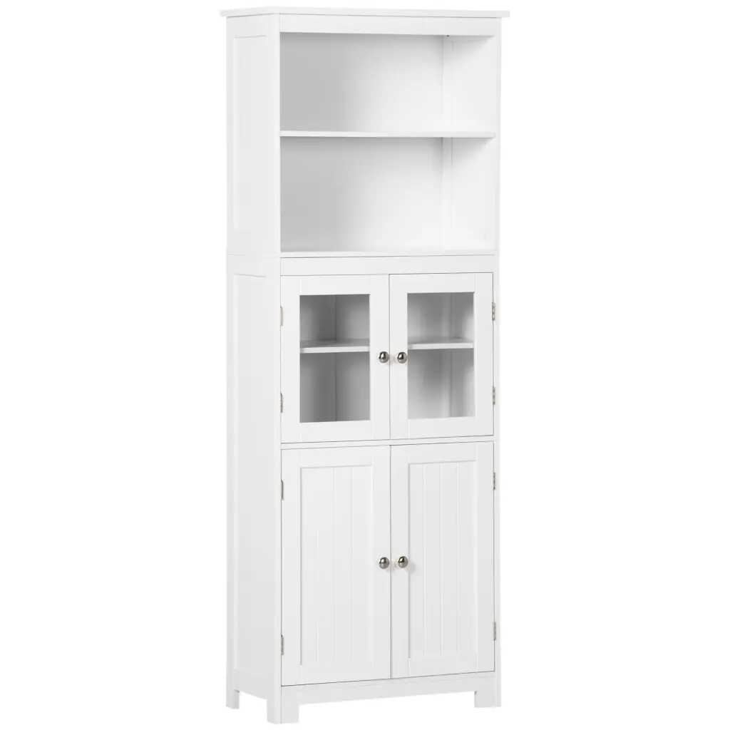 63 Inch Small Buffet Hutch 4 Door Kitchen Pantry Freestanding Storage aosom business