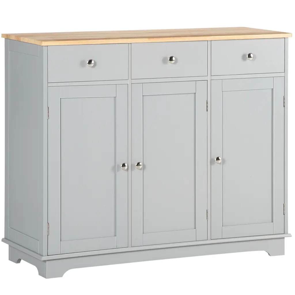 Sideboard Buffet Cabinet Drawers Kitchen Cabinet Coffee Bar Cabinet aosom business