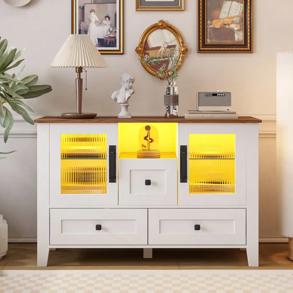 Drawer Dresser Cabinet Bar Cabinet Buffet Sideboard Storage Cabinet jxy furniture