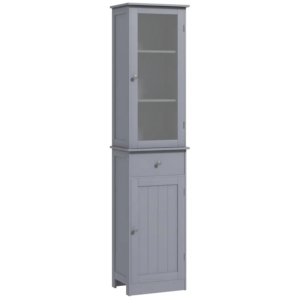 Kleankin Slim Bathroom Storage Cabinet Tall Narrow Organizer Small Spaces aosom business