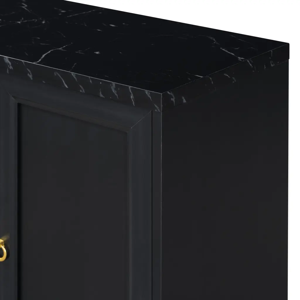Modern Sideboard Extra Large Storage Space Metal Handles Buffet Cabinet rnb