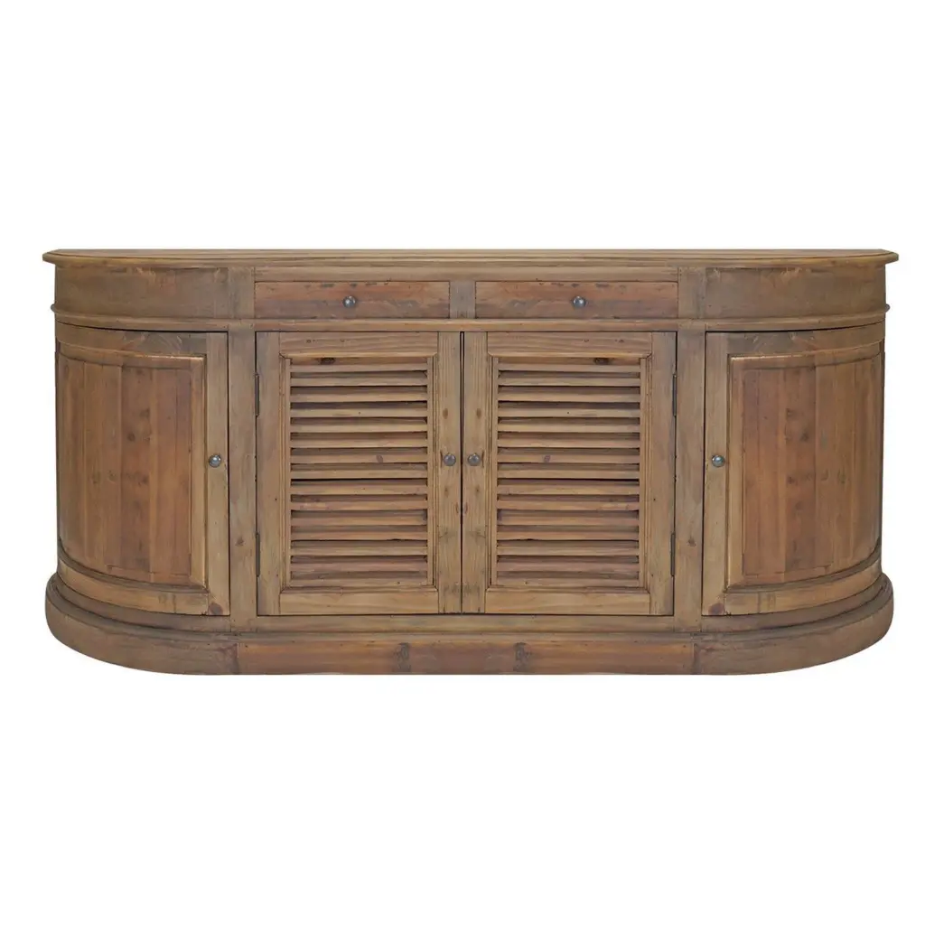 70 Inch Sideboard Console Serving Buffet Cabinet 2 Shuttered Doors royal hampton