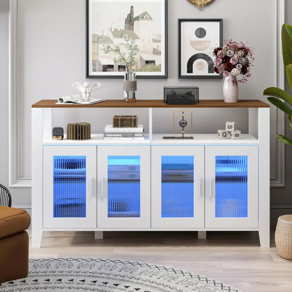 Drawer Dresser Cabinet Bar Cabinet Buffet Sideboard Storage Cabinet Multi Functional jxy furniture