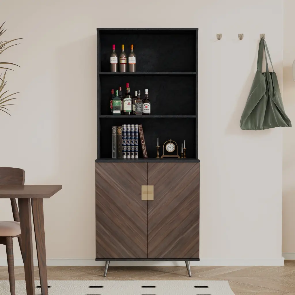Accent Storage Cabinet Doors Bar Buffet Cabinet Shelves samchy