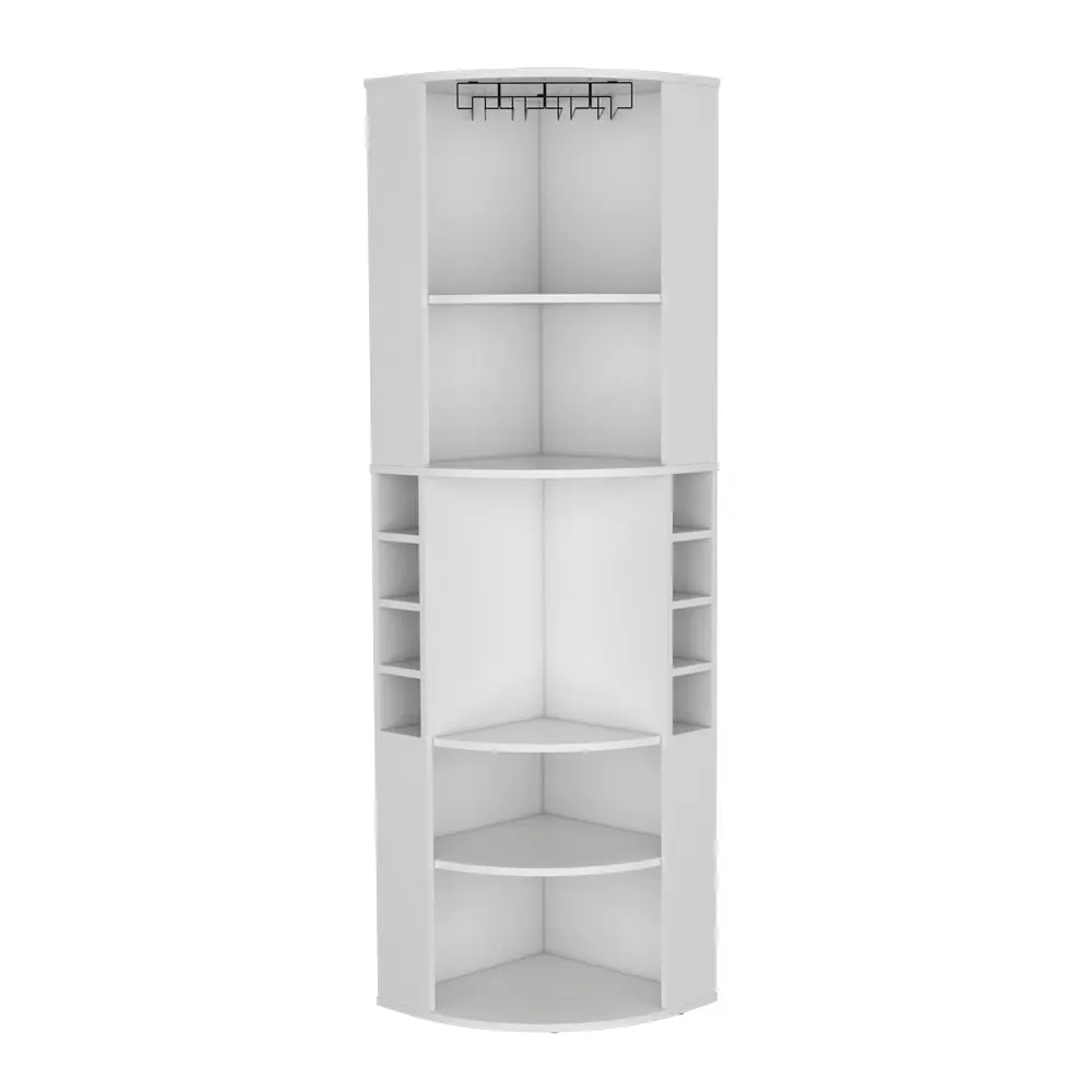 Bar Cabinet Jansen Living Room White Particle Board Engineered Wood Storage treevol furniture