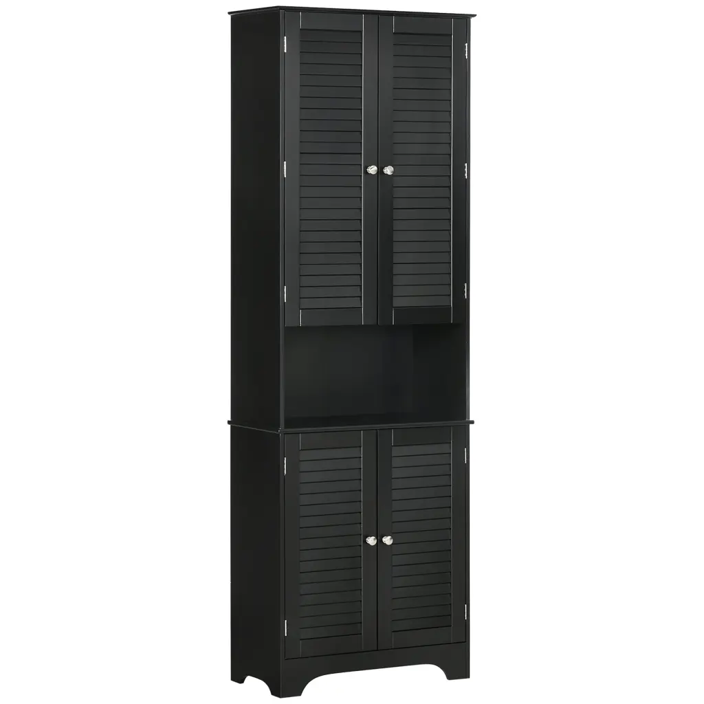 Homcom Tall Narrow Bathroom Storage Cabinet Doors And Shelf Adjustable aosom business