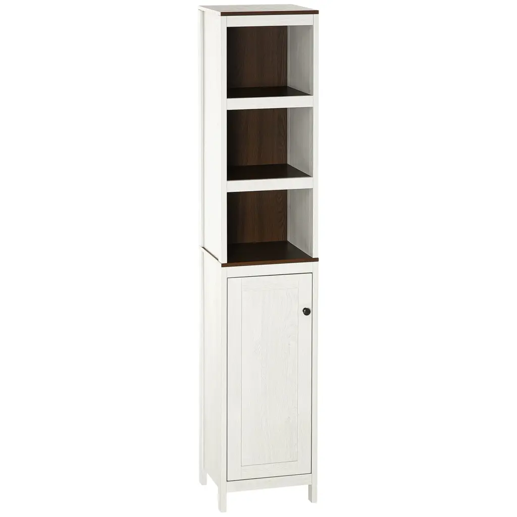 Kleankin Tall Bathroom Storage Cabinet Freestanding Tower Cabinet Shelves aosom business