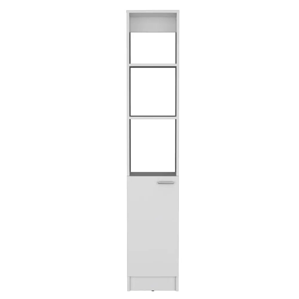 Linen Cabinet Marion Bathroom White Particle Board Engineered Wood treevol furniture