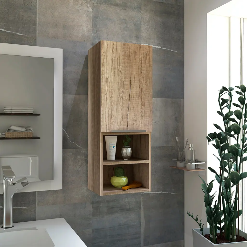 Mila Bathroom Cabinet Two Interior Shelves Two External Shelves tuhome