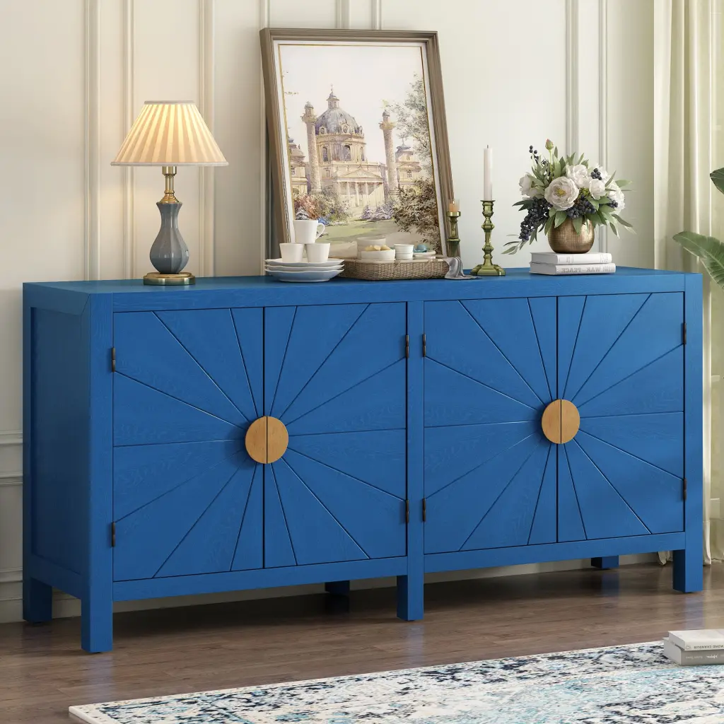 Ash Veneer Cabinet Radiating Line Pattern One---kind Attributes u_style
