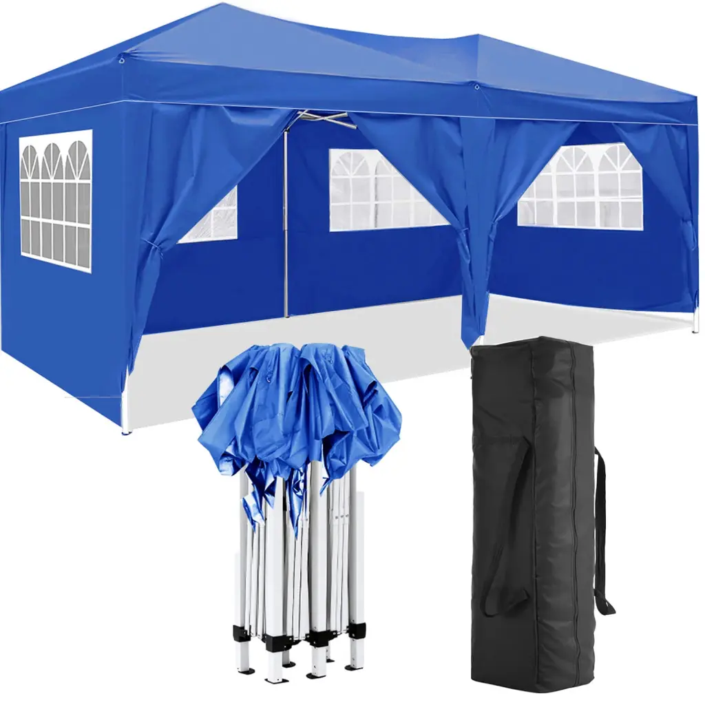 10x20 Folding Canopy 6 Removable Sidewalls Outdoor Event Shelter sunlight store