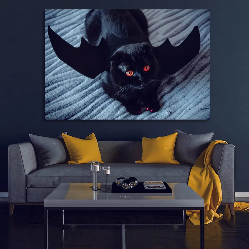 1Pcs Drop Ping Framed Canvas Wall Art Decor Painting Halloween looife art