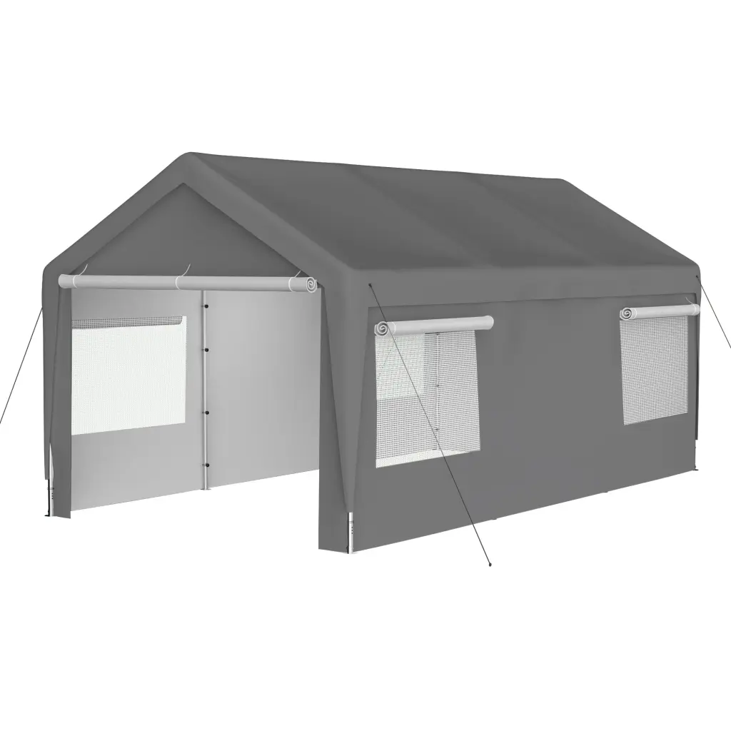 Carport Canopy 10X20 Ft Heavy Duty Boat Car Canopy Garage Removable Cover stellacaeli homeware