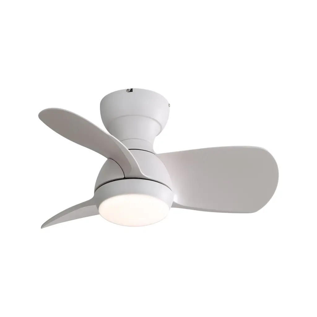 23 Inch Indoor Ceiling Fan 3 Color Dimmable LED Light And Remote