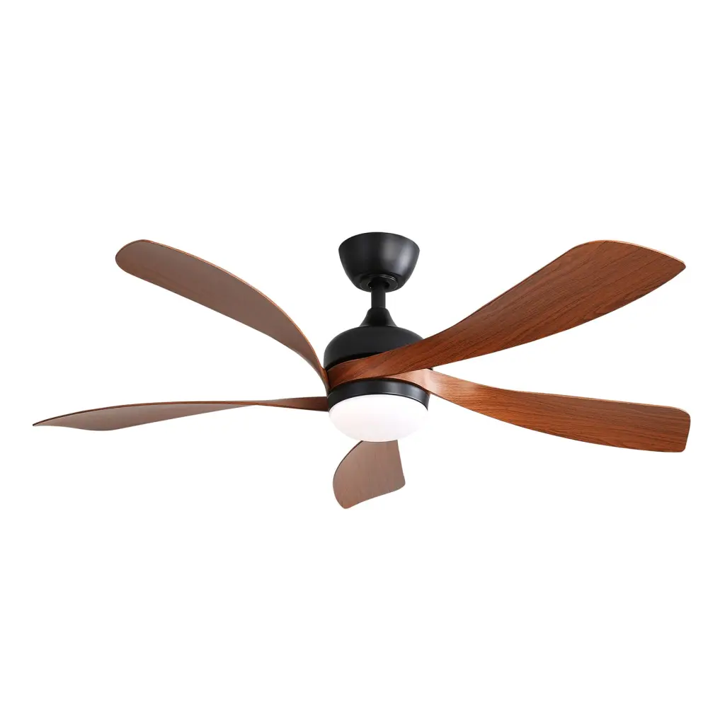 52 Inch Indoor Ceiling Fan 3 Color Dimmable 5 ABS Blades Remote Control