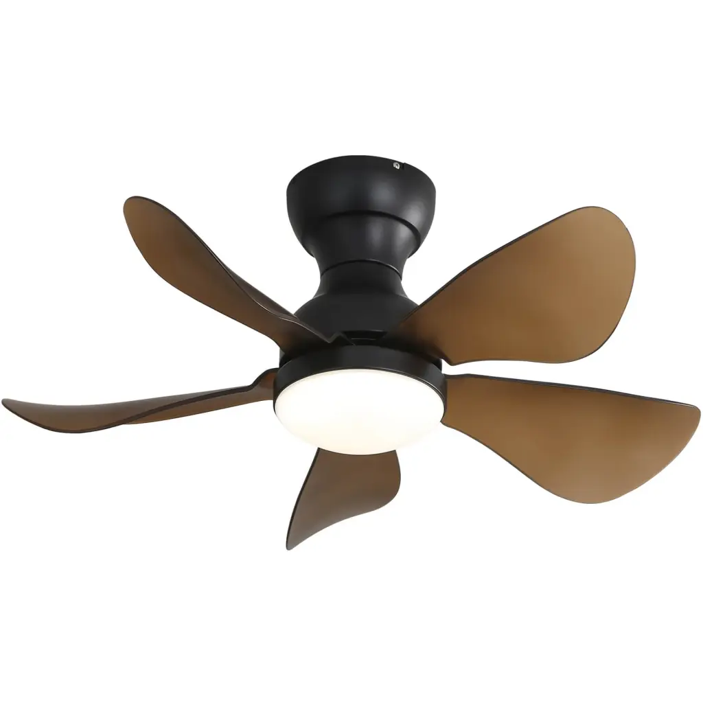 29 Inch Low Profile Flush Mount Ceiling Fan Light Reversible Motor Remote Control